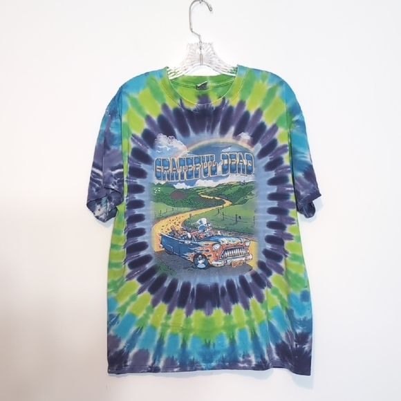Grateful Dead Sundog y2k 2006 Truckin to Buffalo NY Graphic Tie Dye T Shirt - Picture 1 of 7